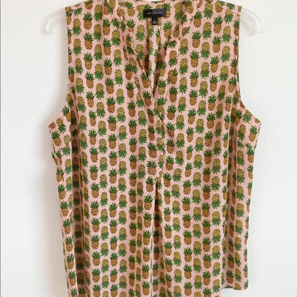 The Limited Tops - The Limited L Pineapple Print Sleeveless Top